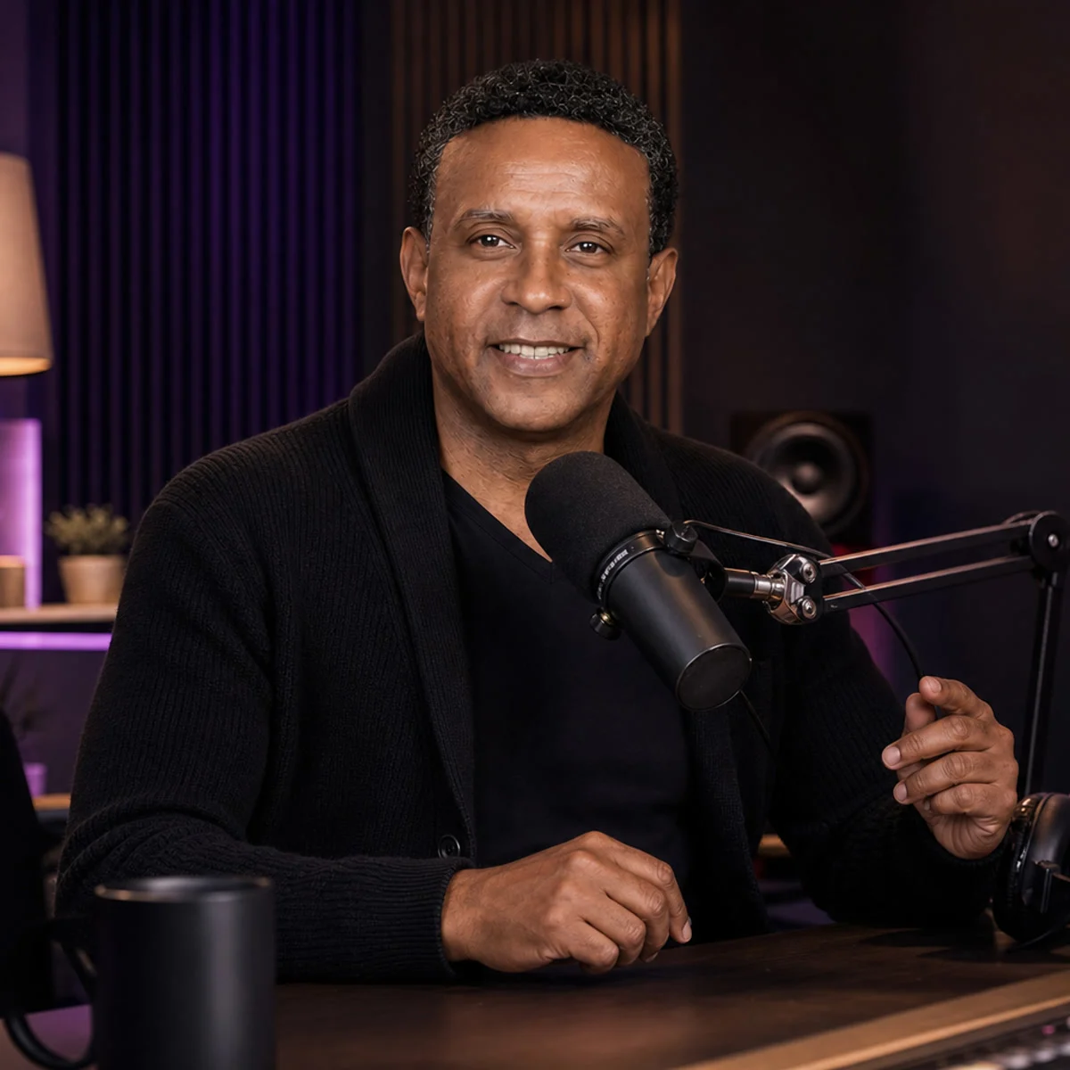 Vance Simms hosting The Father Matters Show in the FaithTalk studio